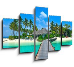 Obraz 5D ptidln - 150 x 100 cm F_GB31946624 - Maldives island Panorama