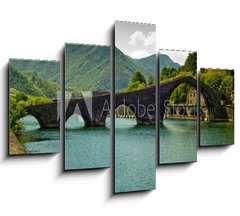 Obraz 5D ptidln - 150 x 100 cm F_GB31949500 - Ponte del Diavolo Borgo a Mozzano