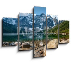 Obraz ptidln 5D - 150 x 100 cm F_GB32123280 - Polish Tatra mountains Morskie Oko lake - Polsk tatransk jezero Morskie Oko