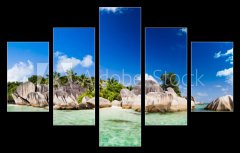 Obraz 5D ptidln - 150 x 100 cm F_GB32227704 - Anse Source d`Argent, la Digue, Seychelles