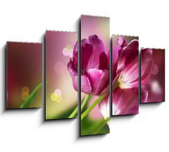 Obraz   Flowers. Anniversary Card Design, 150 x 100 cm