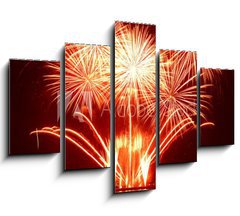 Obraz   Colorful fireworks, 150 x 100 cm