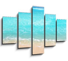 Obraz 5D ptidln - 150 x 100 cm F_GB33483218 - Caribbean turquoise beach perfect sea sunny day