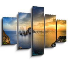 Obraz 5D ptidln - 150 x 100 cm F_GB33509446 - Isla de es vedra en cala D hort - Ibiza - Isla de en vedra en cala D hort