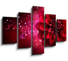 Obraz   Dahlia Autumn flower design, 150 x 100 cm