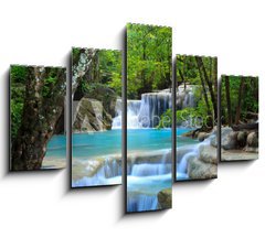 Obraz 5D ptidln - 150 x 100 cm F_GB34907501 - Erawan Waterfall, Kanchanaburi, Thailand