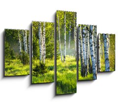 Obraz 5D ptidln - 150 x 100 cm F_GB353870391 - Spring green foliage