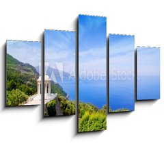 Obraz 5D ptidln - 150 x 100 cm F_GB35407410 - es Galliner gazebo in Son Marroig over Majorca sea