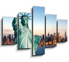 Obraz 5D ptidln - 150 x 100 cm F_GB35413593 - New York statue de la Libert