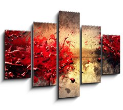 Obraz 5D ptidln - 150 x 100 cm F_GB35463100 - Paint Splatter - Drkovn barvy