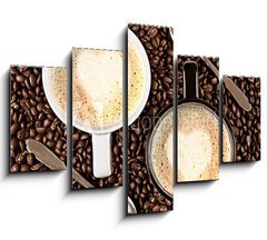 Obraz 5D ptidln - 150 x 100 cm F_GB35552461 - Caffe Latte for two - Caffe Latte pro dva