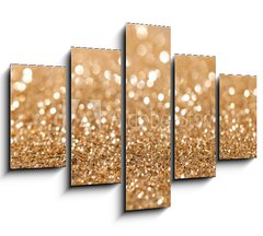 Obraz ptidln 5D - 150 x 100 cm F_GB35846990 - gold twinkled background - christmas - zlat ziv pozad