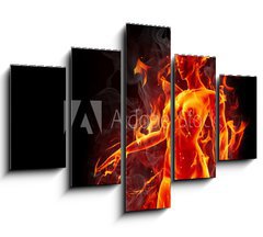 Obraz 5D ptidln - 150 x 100 cm F_GB35991461 - Dancing fire girl