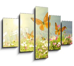 Obraz   summer flowers, 150 x 100 cm