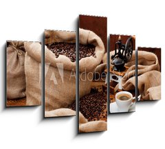 Obraz 5D ptidln - 150 x 100 cm F_GB36526227 - Coffee still life - Zti kvy