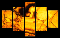 Obraz 5D ptidln - 150 x 100 cm F_GB371525447 - Backlit translucent alabaster. Abstract natural stone texture