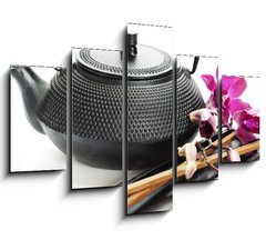 Obraz 5D ptidln - 150 x 100 cm F_GB38491507 - Tea pot and chopsticks
