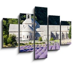 Obraz 5D ptidln - 150 x 100 cm F_GB38511618 - Senanque abbey with lavender field, Provence, France