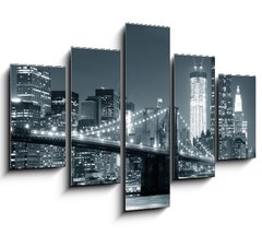 Obraz 5D ptidln - 150 x 100 cm F_GB39647168 - New York City Brooklyn Bridge - Brooklynsk most v New Yorku