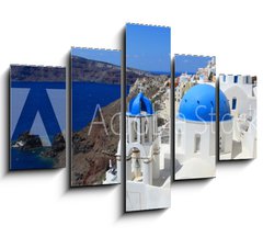 Obraz 5D ptidln - 150 x 100 cm F_GB39742197 - Santorin - Oia panorama