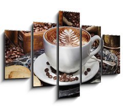 Obraz ptidln 5D - 150 x 100 cm F_GB40759781 - Kaffee