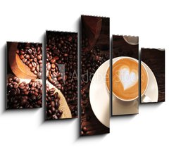 Obraz 5D ptidln - 150 x 100 cm F_GB41229153 - Latte art