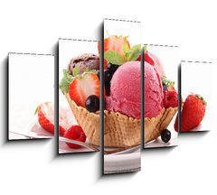 Obraz 5D ptidln - 150 x 100 cm F_GB41290047 - dessert, ice cream - dezert, zmrzlina