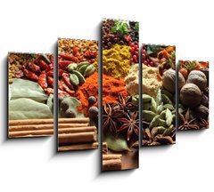 Obraz 5D ptidln - 150 x 100 cm F_GB41495761 - Herbs and spices. - Bylinky a koen.