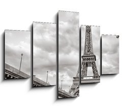 Obraz   Eiffel tower view from Seine river square format, 150 x 100 cm