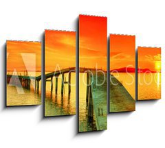 Obraz 5D ptidln - 150 x 100 cm F_GB42726025 - Sunset panorama