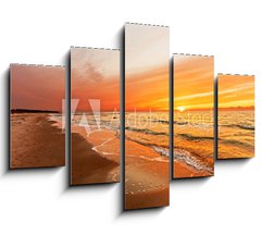 Obraz 5D ptidln - 150 x 100 cm F_GB42786788 - Sonnenuntergang auf Hiddensee