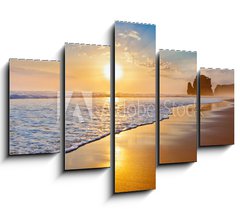 Obraz   sunset ocean, 150 x 100 cm