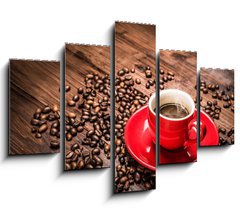 Obraz 5D ptidln - 150 x 100 cm F_GB43459650 - Hot coffee - caff caldo