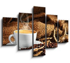 Obraz 5D ptidln - 150 x 100 cm F_GB43490809 - coffee