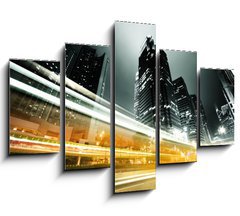Obraz   traffic in Hong Kong at night, 150 x 100 cm
