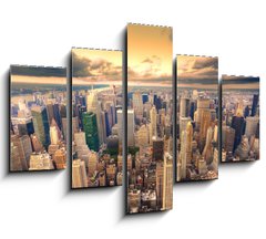Obraz 5D ptidln - 150 x 100 cm F_GB43838847 - Crpuscule sur New York.