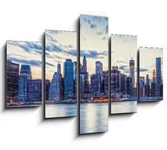 Obraz 5D ptidln - 150 x 100 cm F_GB43871513 - Skyline de New York en fin de journe.