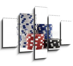 Obraz 5D ptidln - 150 x 100 cm F_GB44008792 - Casino Chips, Poker Chips