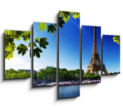Obraz 5D ptidln - 150 x 100 cm F_GB44176094 - Seine in Paris with Eiffel tower