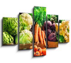 Obraz   Vegetables at a market stall, 150 x 100 cm