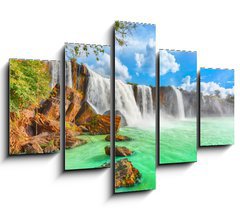 Obraz 5D ptidln - 150 x 100 cm F_GB44671332 - Dry Nur waterfall