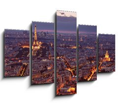 Obraz 5D ptidln - 150 x 100 cm F_GB45299045 - Night view of Paris.