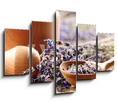 Obraz   Pestle and mortar with lavender, 150 x 100 cm