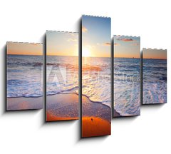 Obraz 5D ptidln - 150 x 100 cm F_GB47125419 - sunset and sea