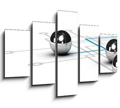 Obraz 5D ptidln - 150 x 100 cm F_GB48278125 - Network, Networking Concept