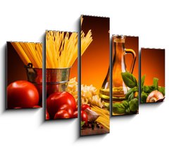 Obraz 5D ptidln - 150 x 100 cm F_GB48426765 - Pasta and fresh vegetables