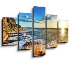 Obraz 5D ptidln - 150 x 100 cm F_GB48976471 - Coucher sur les c tes runionnaises.
