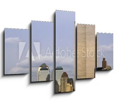 Obraz 5D ptidln - 150 x 100 cm F_GB52285784 - NYC Skyline With The Twin Towers