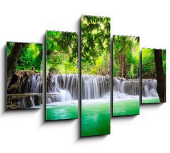 Obraz 5D ptidln - 150 x 100 cm F_GB52381826 - Thailand waterfall in Kanjanaburi