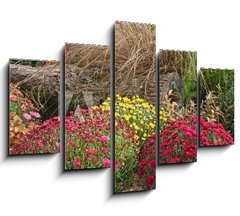 Obraz 5D ptidln - 150 x 100 cm F_GB53522146 - chrysanthmes en massif
